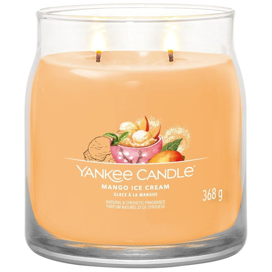 Yankee Candle Mango Ice Cream Medium Signature Jar Candle