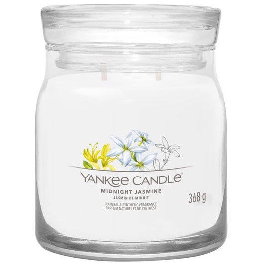 Yankee Candle Midnight Jasmine Medium Signature Jar Candle