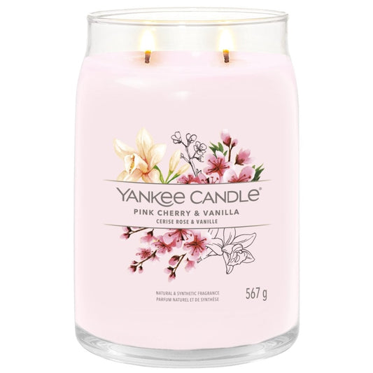 Yankee Candle Pink Cherry & Vanilla Large Signature Jar Candle