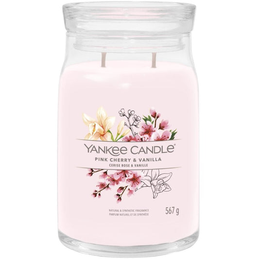 Yankee Candle Pink Cherry & Vanilla Large Signature Jar Candle