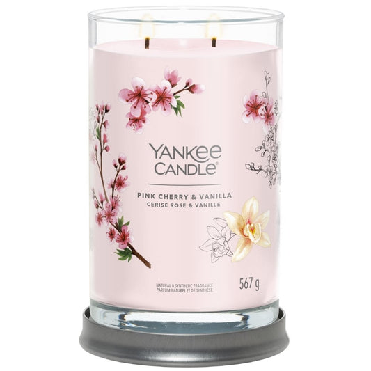 Yankee Candle Pink Cherry & Vanilla Large Signature Tumbler Jar Candle