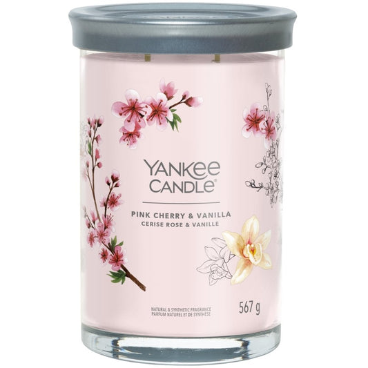 Yankee Candle Pink Cherry & Vanilla Large Signature Tumbler Jar Candle