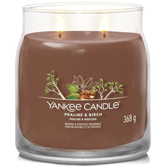 Yankee Candle Praline & Birch Medium Signature Jar Candle