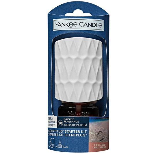 Yankee Candle Scent Plug Organic Pattern Starter Kit Pink Sands