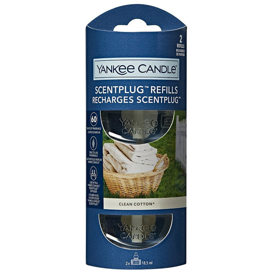 Yankee Candle Scent Plug Refills Clean Cotton 2 x 18.5ml