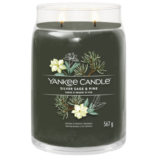 Yankee Candle Silver Sage & Pine Large Signature Jar Candle