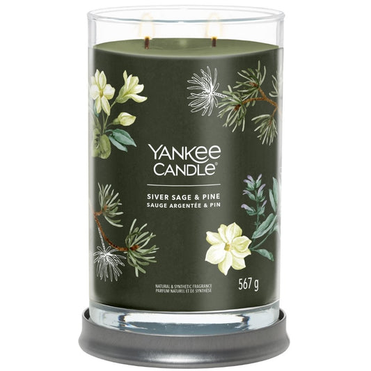 Yankee Candle Silver Sage & Pine Large Signature Tumbler Jar Candle