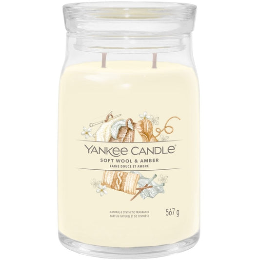 Yankee Candle Soft Wool & Amber Large Signature Jar Candle