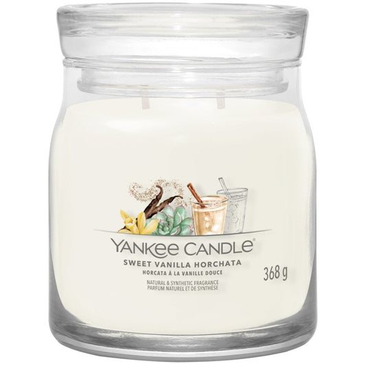 Yankee Candle Sweet Vanilla Horchata Medium Signature Jar Candle