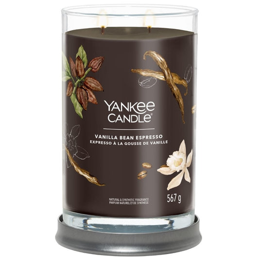 Yankee Candle Vanilla Bean Espresso Large Signature Tumbler Jar Candle