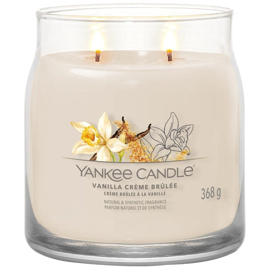 Yankee Candle Vanilla Creme Brulee Medium Signature Jar Candle