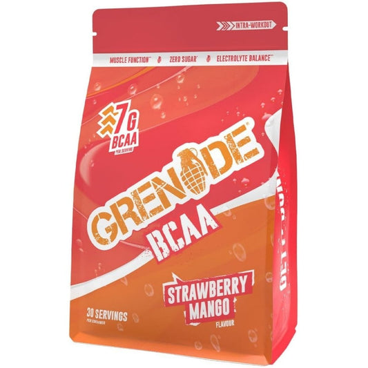 Grenade Zero Sugar BCAA Branched Chain Amino Acids Powder Strawberry & Mango 390g