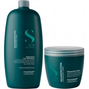 Alfaparf Milano Semi Di Lino Repair Your Hair Reparative Duo & Towel -  Justmylook